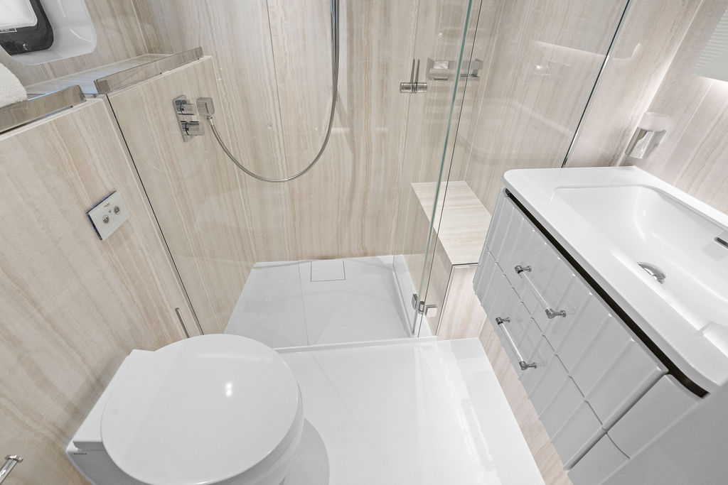 Bathroom overhead view