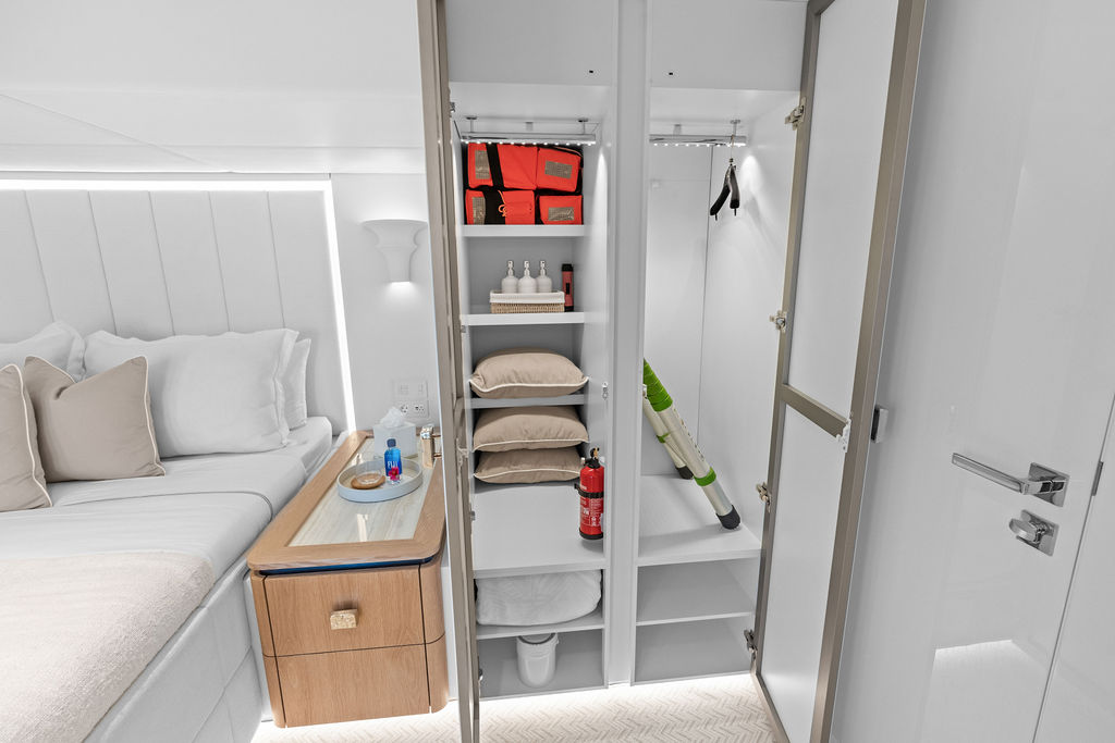 Cabin closet storage