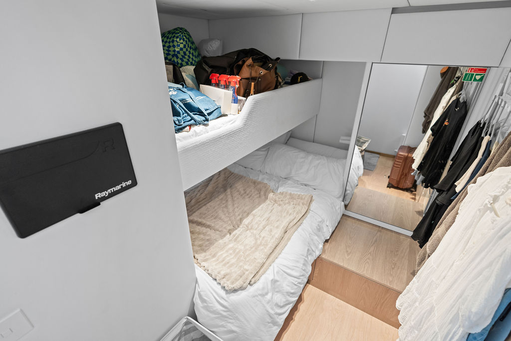 Crew cabin with bunks