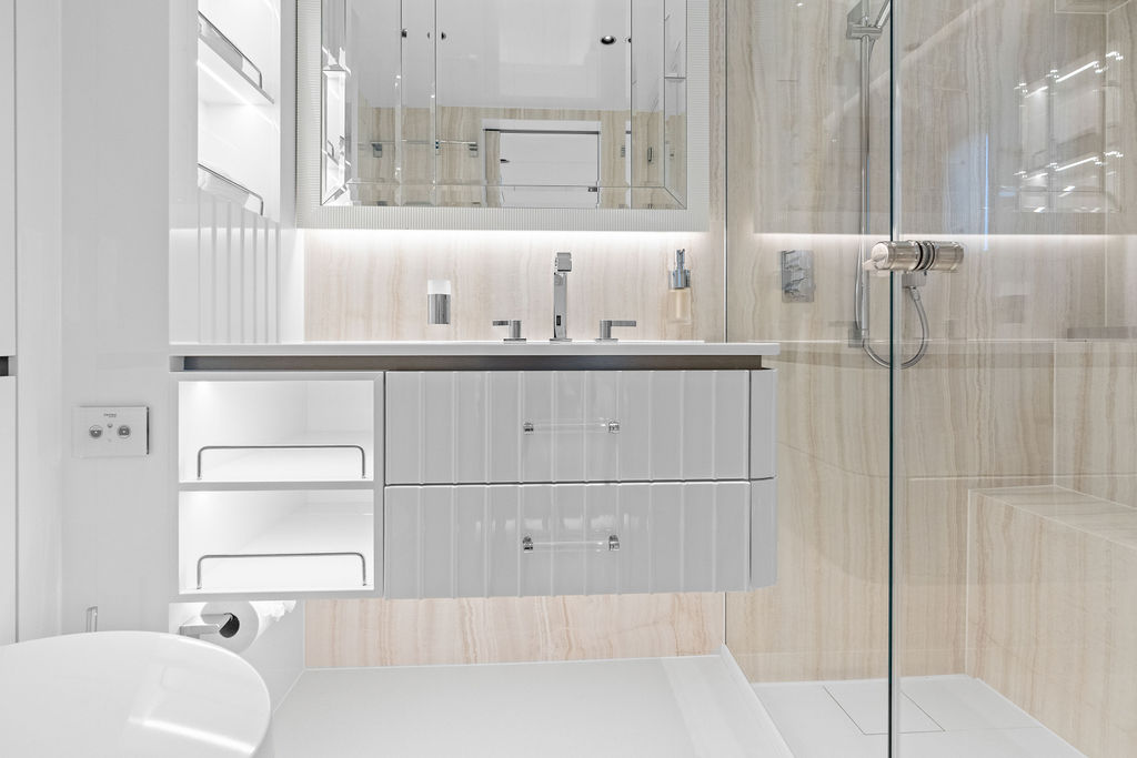 Master bathroom vanity