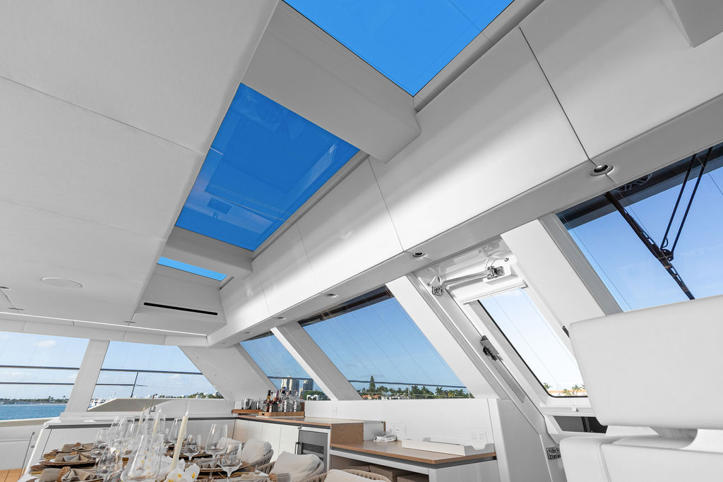 Saloon skylights & galley