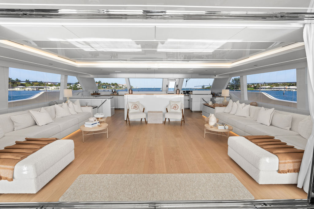 Saloon wide panoramic view